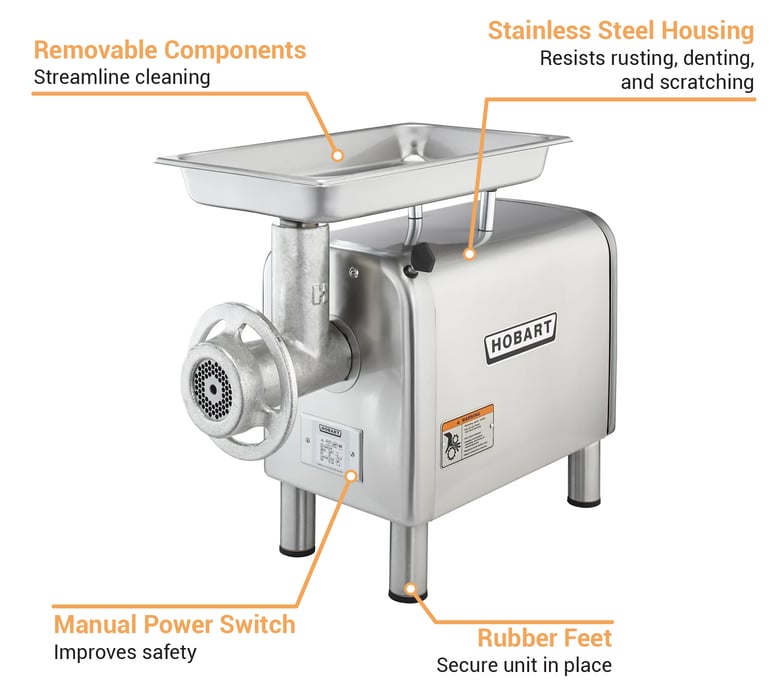 How to Clean a Hobart Meat Grinder