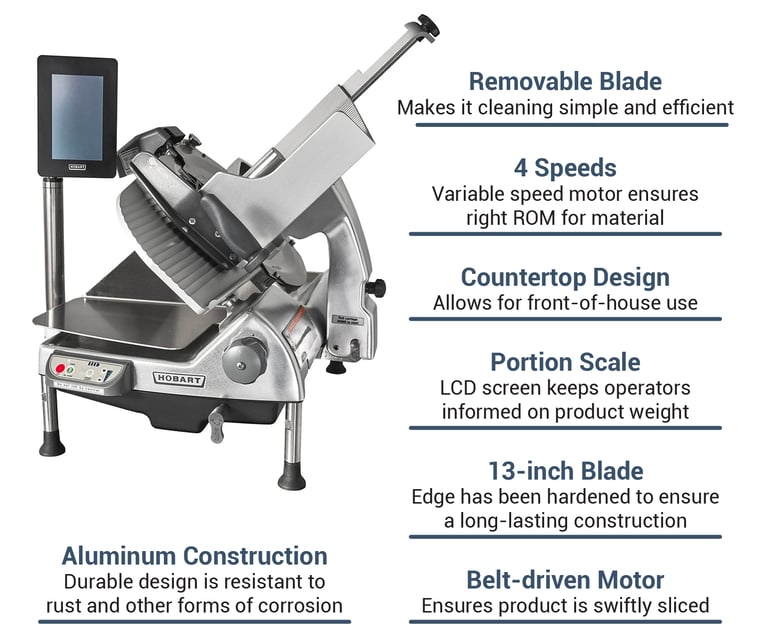 Hobart HS71PS Automatic Meat & Cheese Slicer w/ 13" Blade, Belt Driven