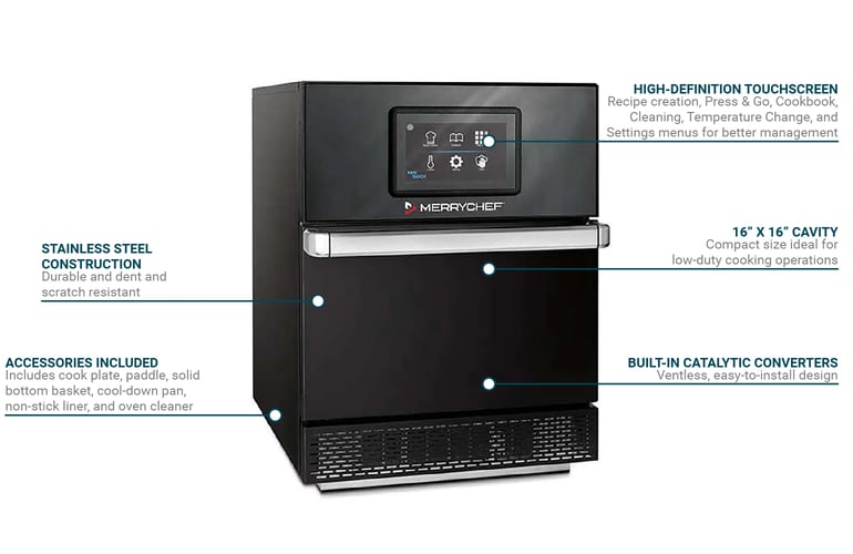 Merrychef CONNEX16NEMA6-30PBLACK Merrychef conneX® 16 Microwave