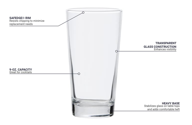 最高品質の 133 Libbey 9 Glass Highball Base Heavy oz 工芸品