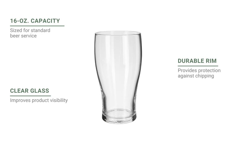 Libbey 4808 16oz Pub Glass