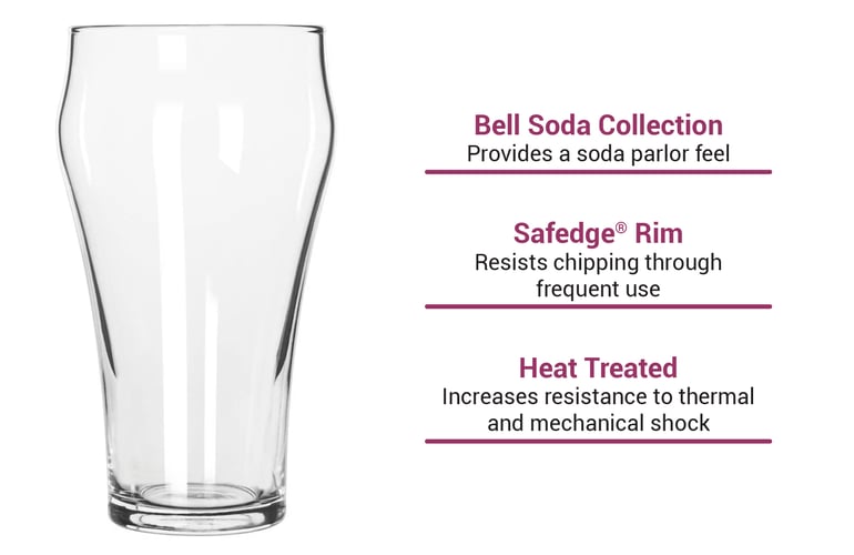 Bell Soda Glass 16oz