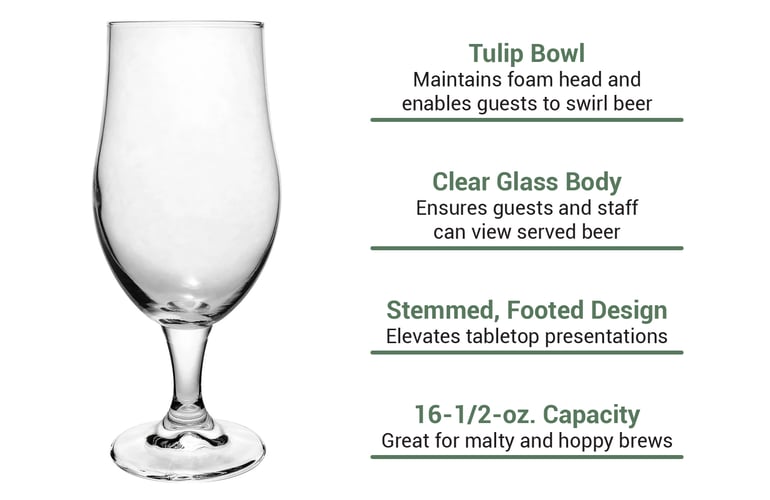 Libbey 920284 16 1/2 oz Munique™ Stemmed Beer Glass