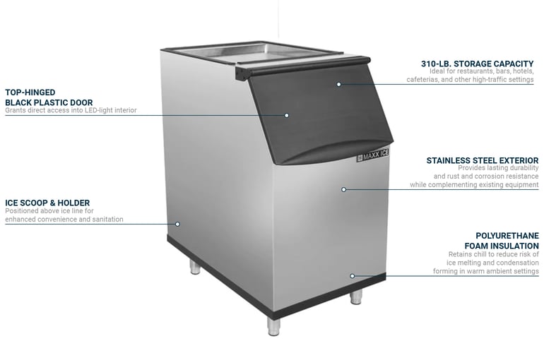 Manitowoc D400 Ice Storage Bin - 365 lb.