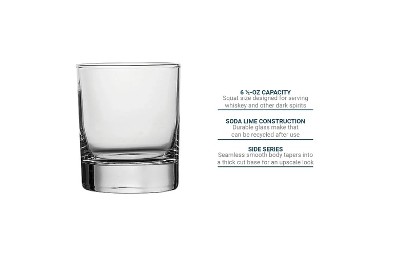 One Shot, Shot Glass, Measurements on side