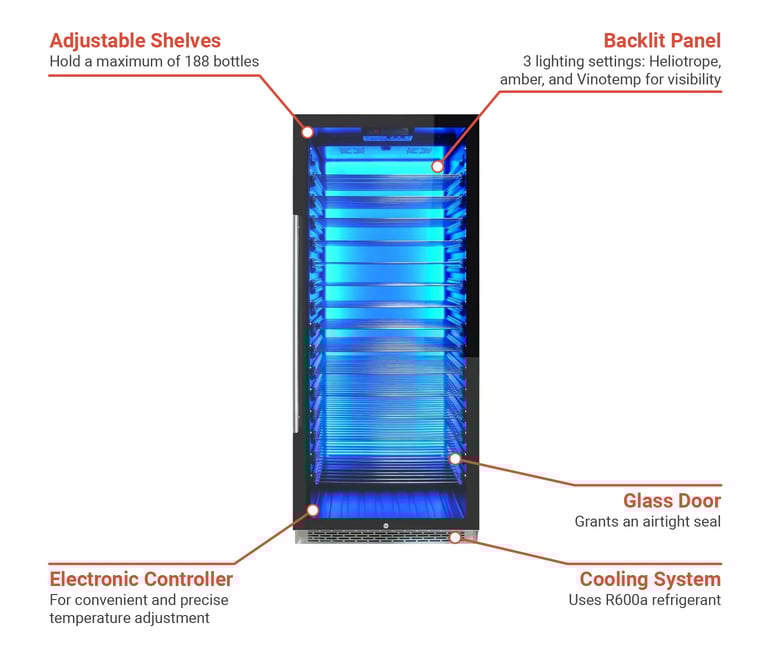 Vinotemp EL300COMM Features