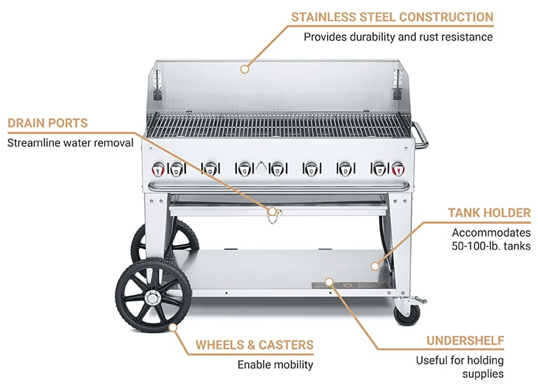Crown Verity cvmcb48si5010wgp Features