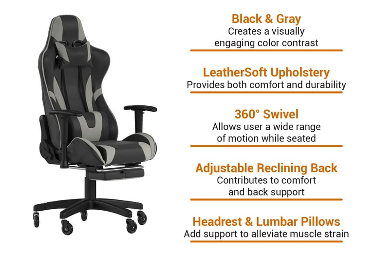 Flash Furniture CH187230GYRLBGG Features