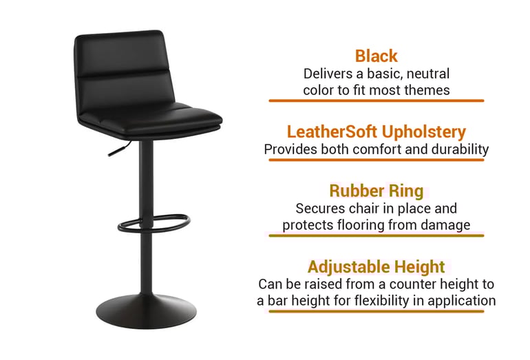 Flash Furniture CH202071BKGG Features