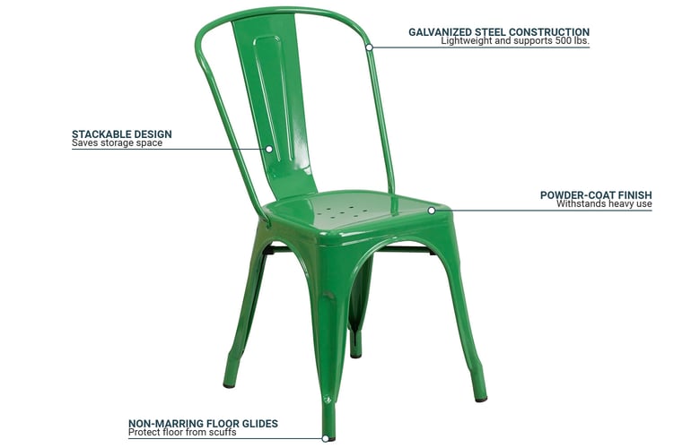 Flash Furniture CH31230GN Features