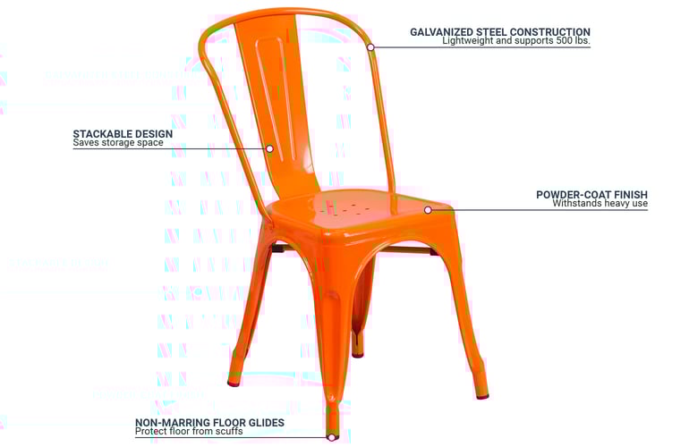 Flash Furniture CH31230OR Features