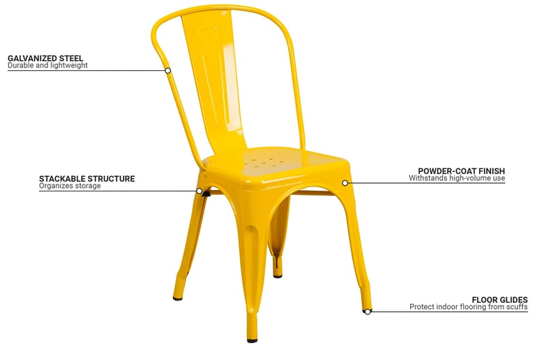 Flash Furniture CH31230YLGG Features