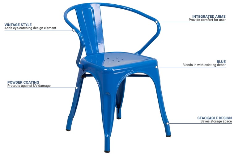 Flash Furniture CH31270BL Features