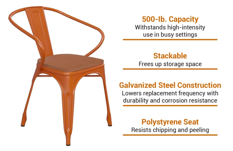 Flash Furniture CH31270ORPL1TGG Features