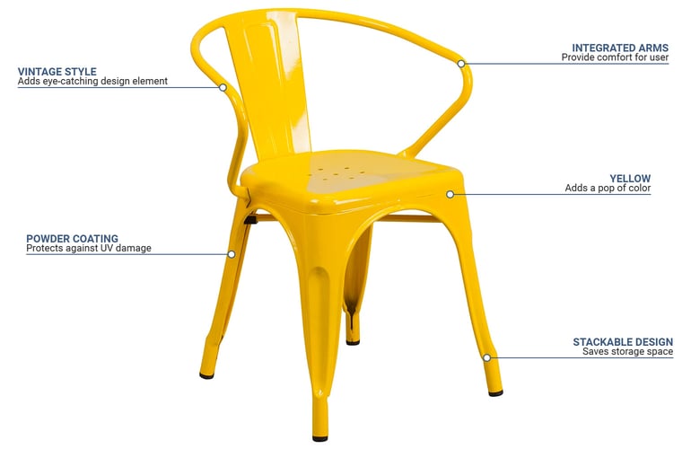 Flash Furniture CH31270YL Features