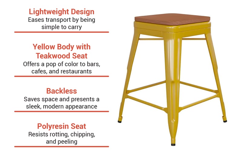 Flash Furniture CH3132024YLPL2T Features