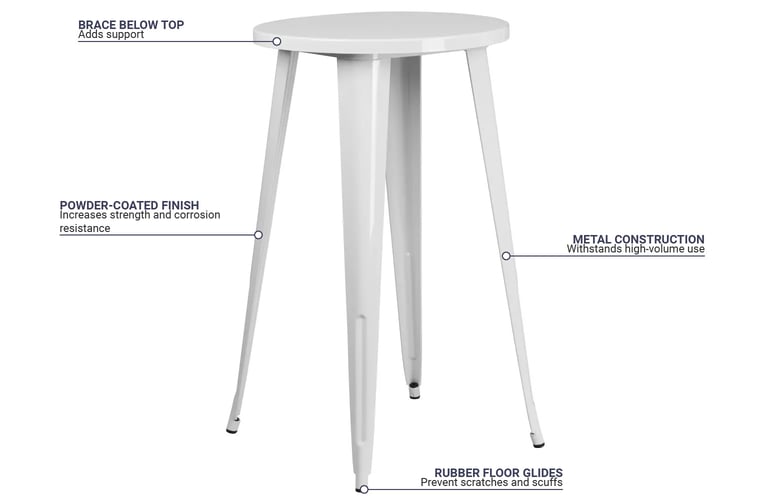 Flash Furniture CH5108040WH Features