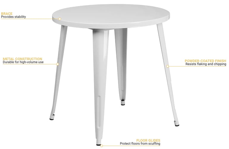 Flash Furniture CH5109029WH Features
