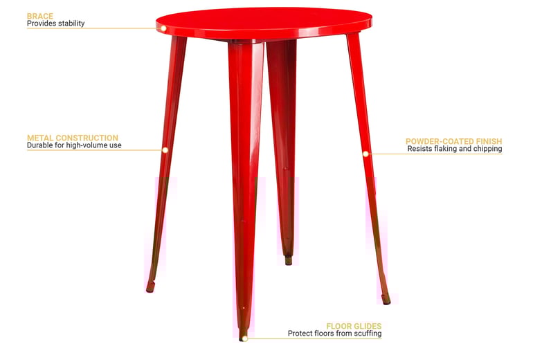 Flash Furniture CH5109040RED Features