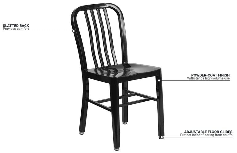 Flash Furniture CH6120018BKGG Features