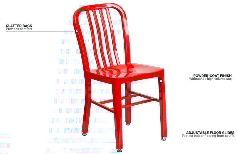 Flash Furniture CH6120018RED Features