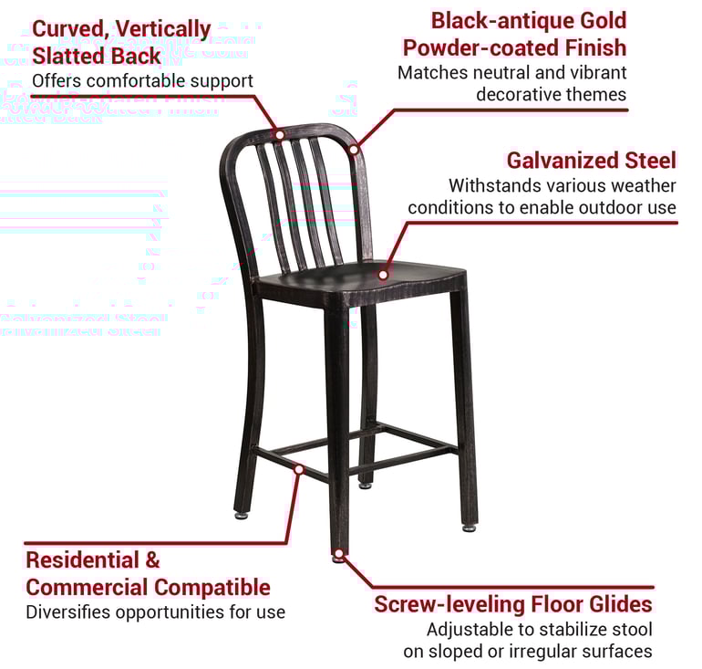 Flash Furniture CH6120024BQ Features