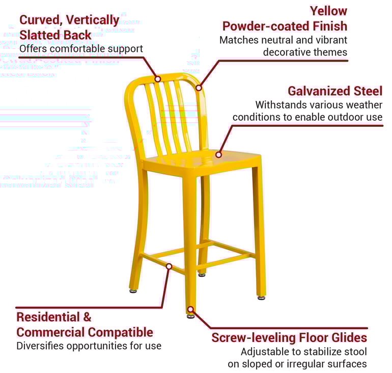 Flash Furniture CH6120024YL Features