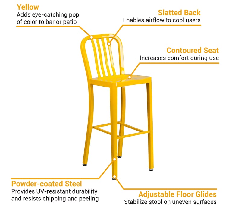 Flash Furniture CH6120030YL Features
