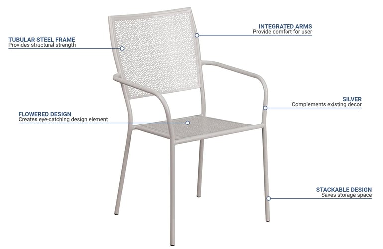 Flash Furniture CO2SIL Features