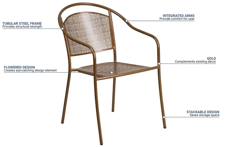Flash Furniture CO3GD Features