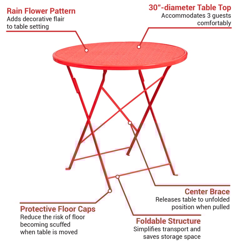 Flash Furniture CO4RED Features