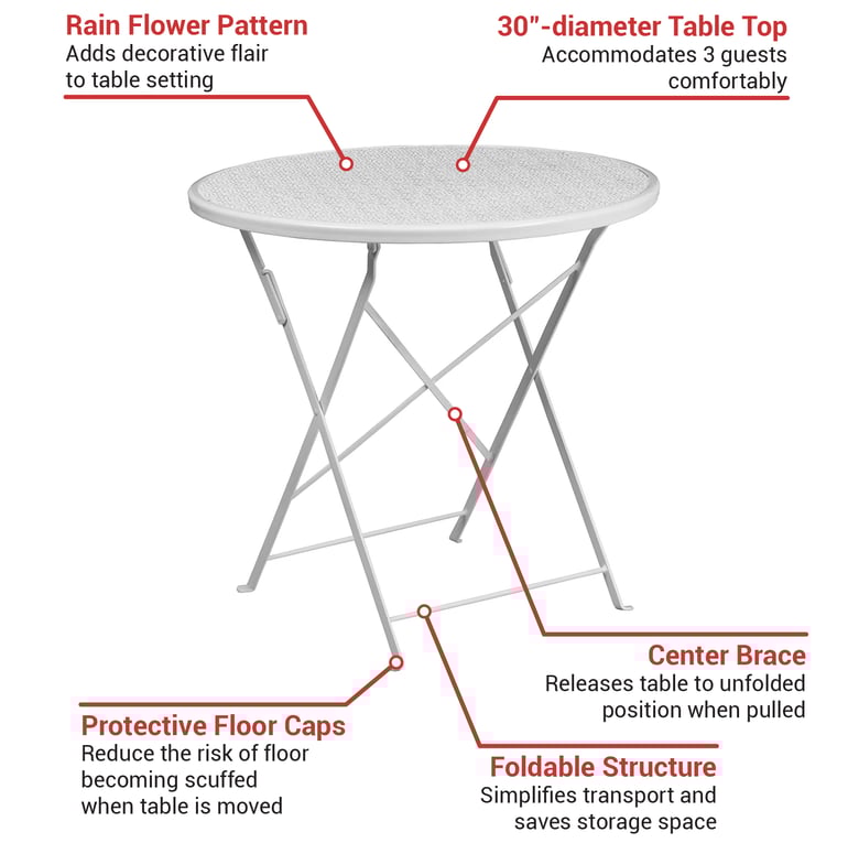 Flash Furniture CO4WH Features