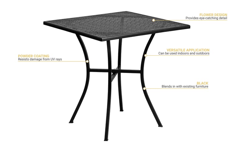 Flash Furniture CO5BK Features