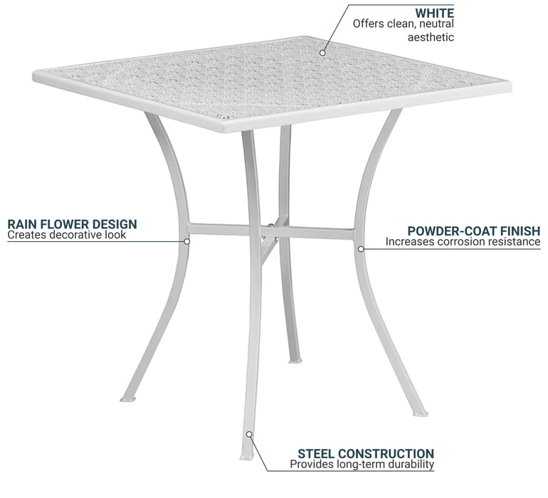 Flash Furniture CO5WH Features