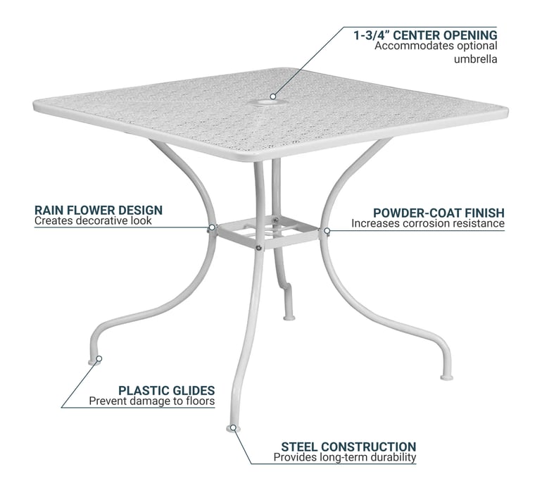 Flash Furniture CO6WH Features