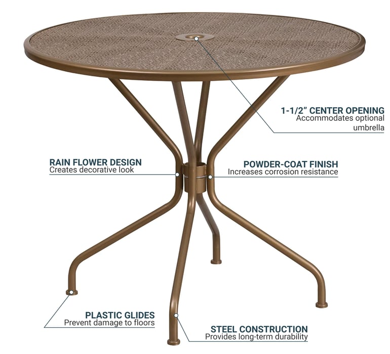 Flash Furniture CO7GD Features