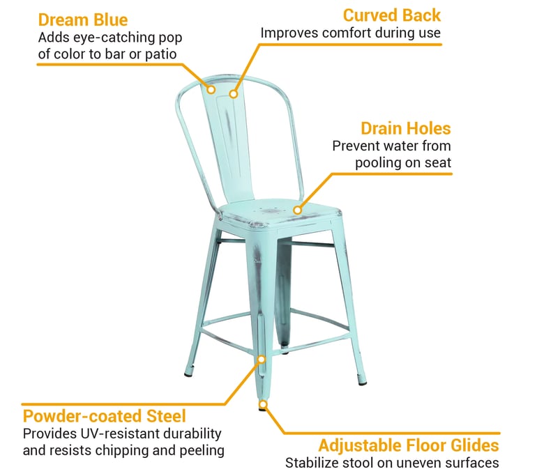 Flash Furniture ET353424DB Features