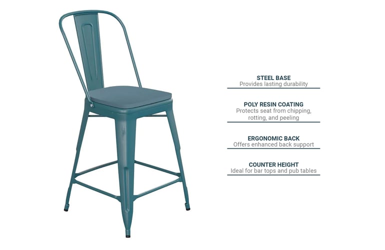 Flash Furniture ET353424KBPL1CGG Features