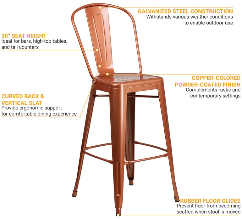 Flash Furniture ET353430POC Features