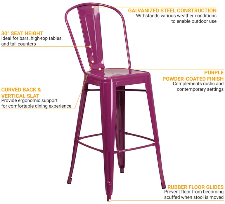 Flash Furniture ET353430PUR Features