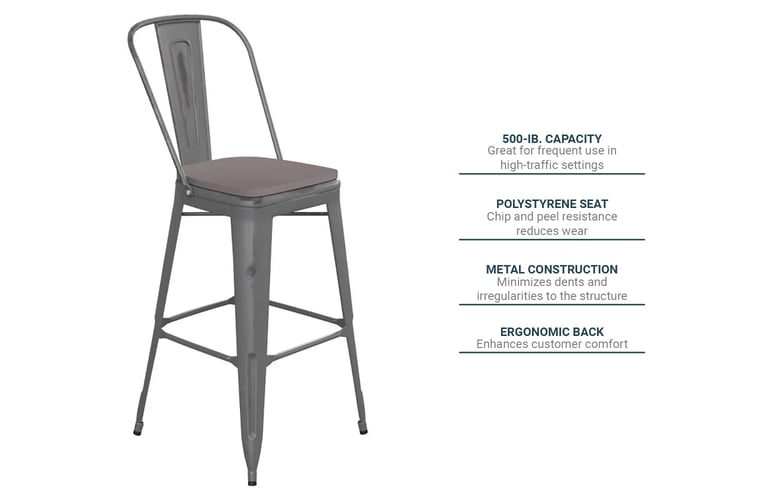 Flash Furniture ET353430SILPL1G Features