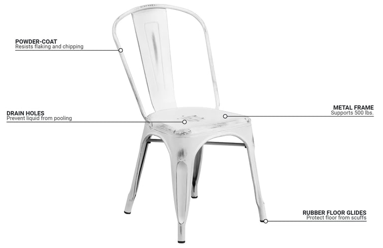 Flash Furniture ET3534WH Features