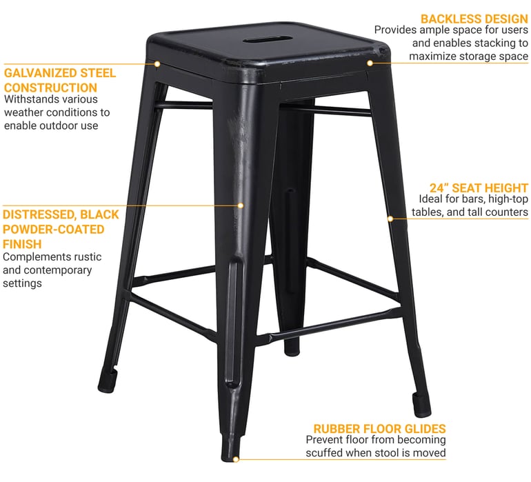 Flash Furniture ETBT350324BK Features