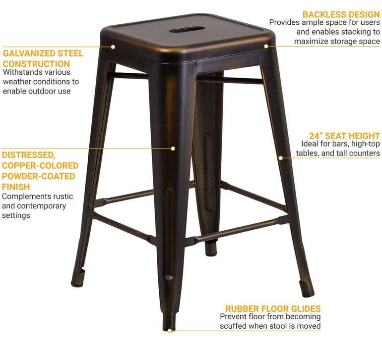 Flash Furniture ETBT350324COP Features