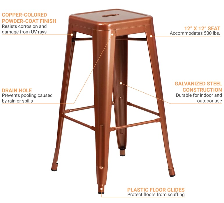 Flash Furniture ETBT350330POC Features