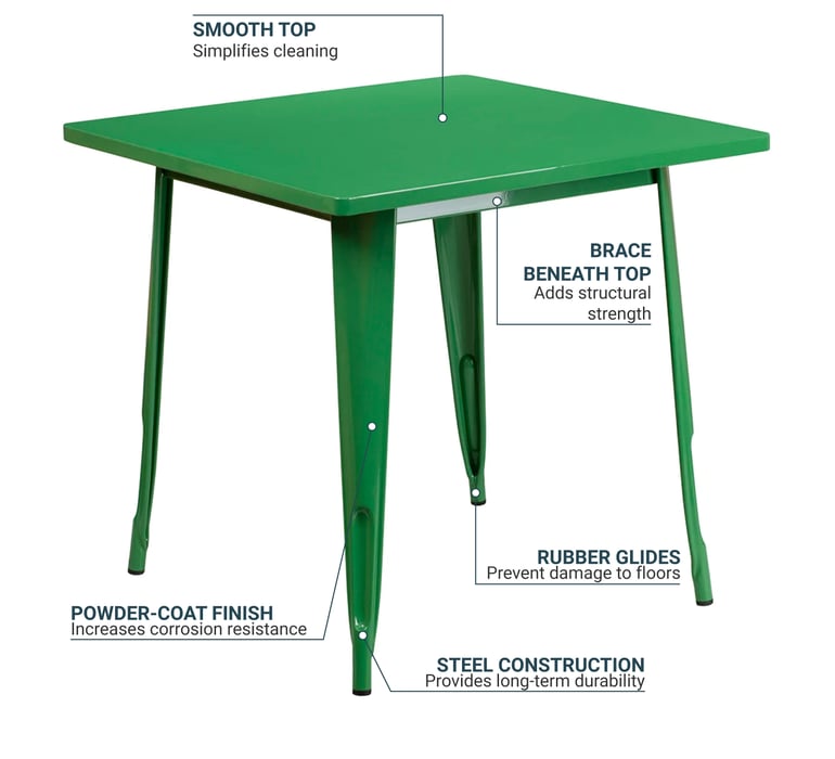 Flash Furniture ETCT0021GN Features