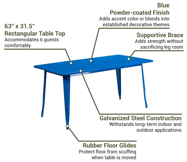 Flash Furniture ETCT005BL Features