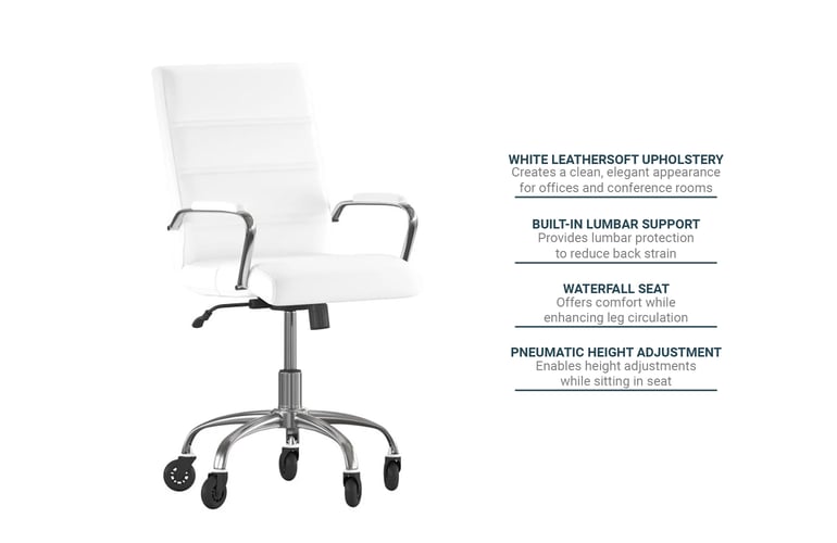 Flash Furniture GO2286MWHRLBGG Features