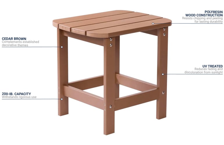 Flash Furniture JJT14001BRGG Features