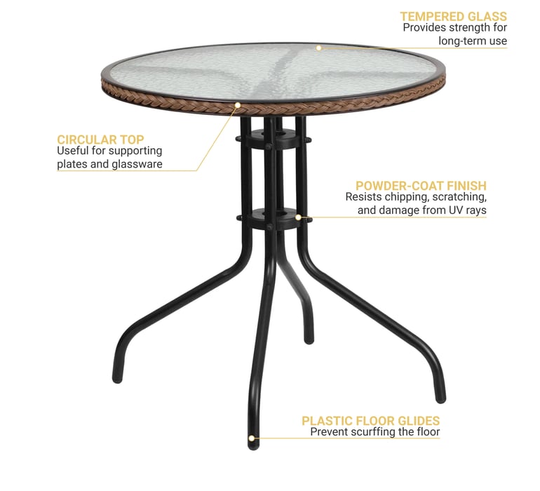 Flash Furniture TLH087DKBN Features